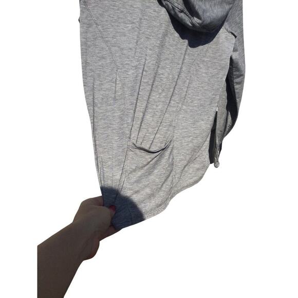 Toad & Co Womens Long Sleeve Shirt Size Medium Hooded Gray Grey Gorpcore Outdoor - Picture 11 of 12